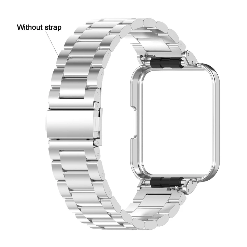 D0UA Trupa de Metal Brățară Protector Caz Ceas Inteligent Spoiler Adaptor de Acoperire Compatibil pentru xiaomi Redmi Watch 2 Lite Accesorii 2