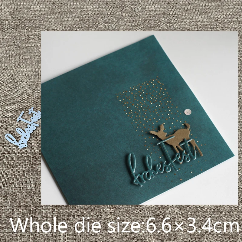 XLDesign Ambarcațiuni de Metal de Tăiere Mor taie moare germană fericit decor de vacanta Album Album Carte de Hârtie Ambarcațiuni Relief mor reduceri 0