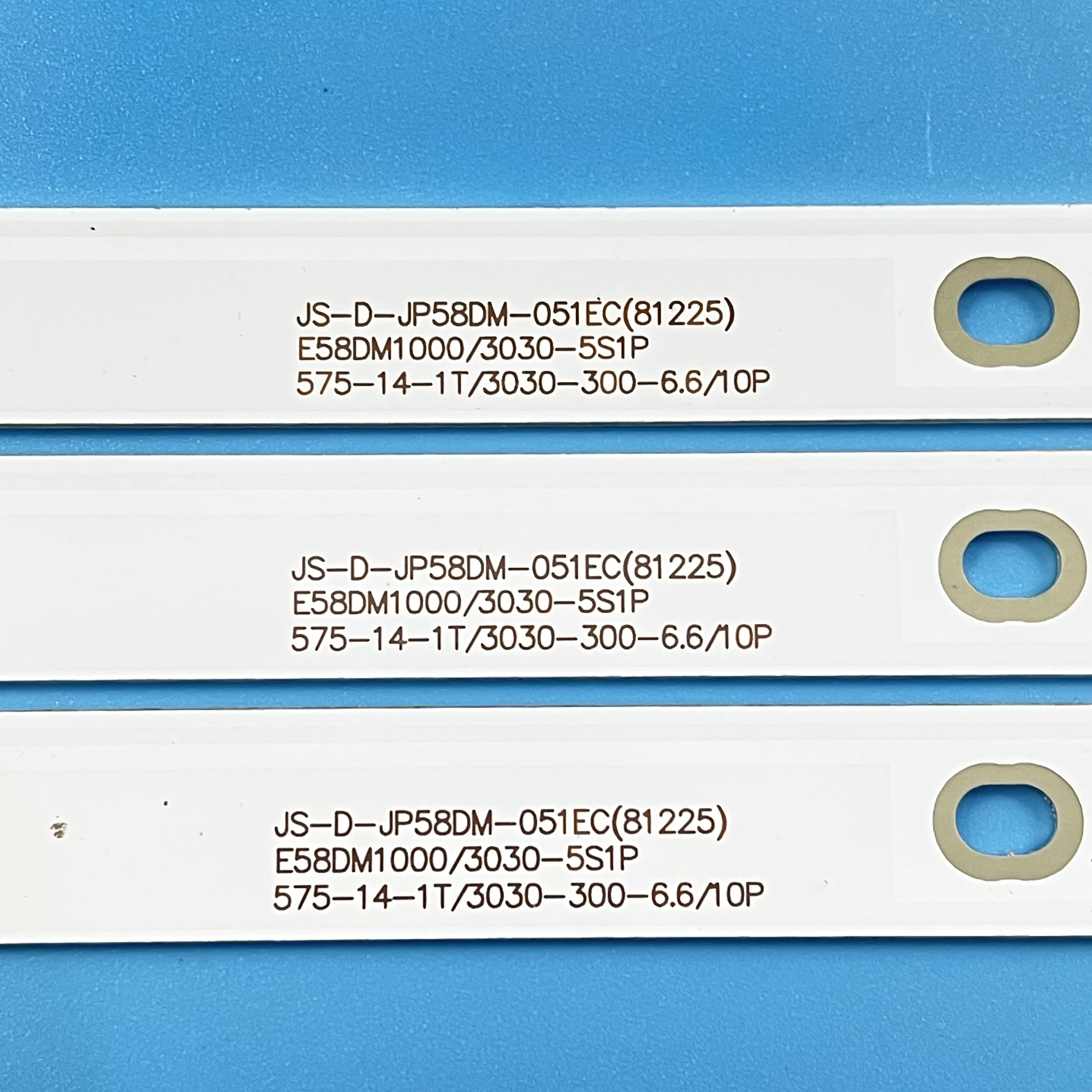 10 unids/set LED bar 5LED para polaroid 58 tvled584k01 JS-D-JP58DM-051EC(81225) E58DM100 3030-5S1P K58DLJ10US K58DLJ10VS 4