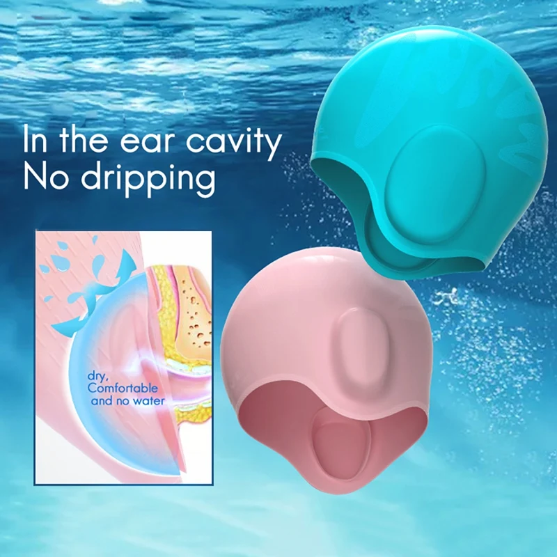 Unisex Copii Capac de Înot 3D de Protecție pentru Urechi din Silicon Capac de Înot Durabil și rezistent la apă Capac de Înot Pentru Copii, Băieți Și Fete 1