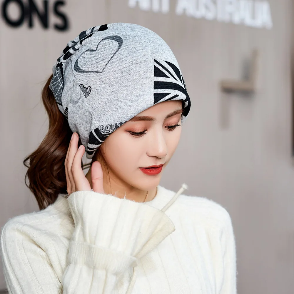 OKKDEY Toamna Și Iarna cu Dublă utilizare Pălării Pentru Femei Model de Pavilion de Design Turban Chelioși Căciuli Palarie Doamnelor Moda Eșarfă Masca de Fata 2