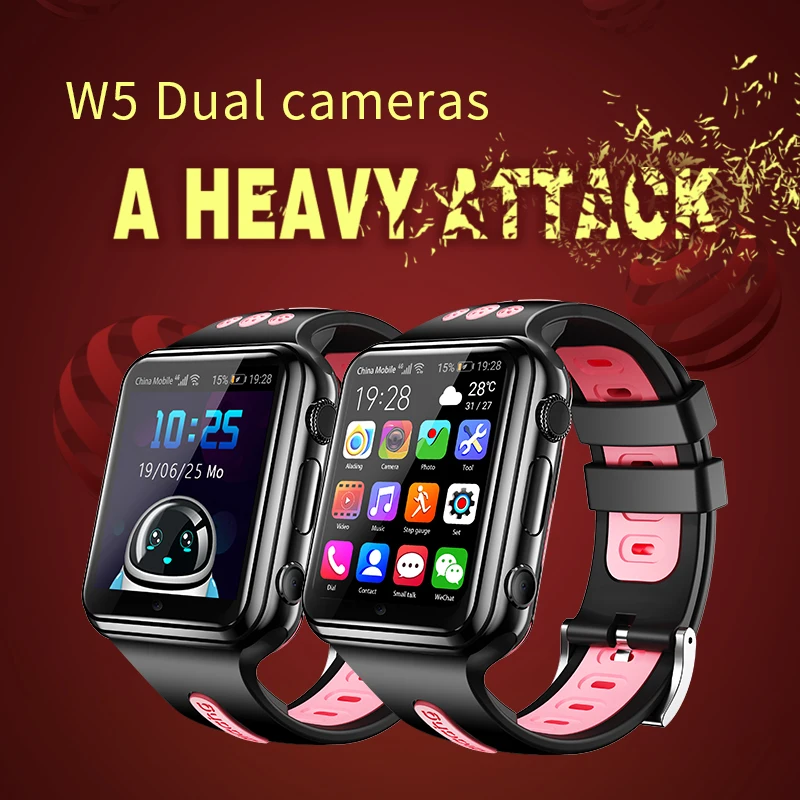 Rogbid W5 2GB 16GB+4G Copil Smartwatch Camera Dublă 1080mAh GPS WIFI Apel Video SOS Impermeabil Monitoriza Locația Tracker Telefon 3