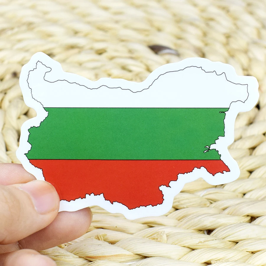5 BUC Bulgaria Flag Sticker Jucarii pentru Copii Țări Hartă de Călătorie Autocolant pentru DIY Scrapbooking Valiza Depozitare Auto pentru Laptop Motor 3