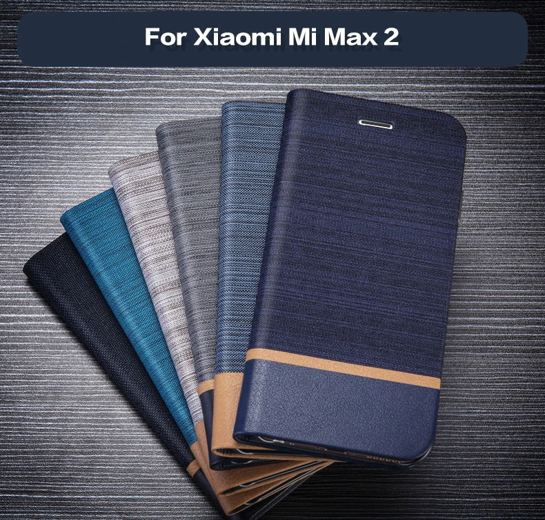 De Afaceri Din Piele Sac De Telefon Caz Pentru Xiaomi Mi Max 2 Flip Portofel Caz De Silicon Capacul Din Spate Pentru Xiaomi Mi Max Slot Pentru Card De Caz 0