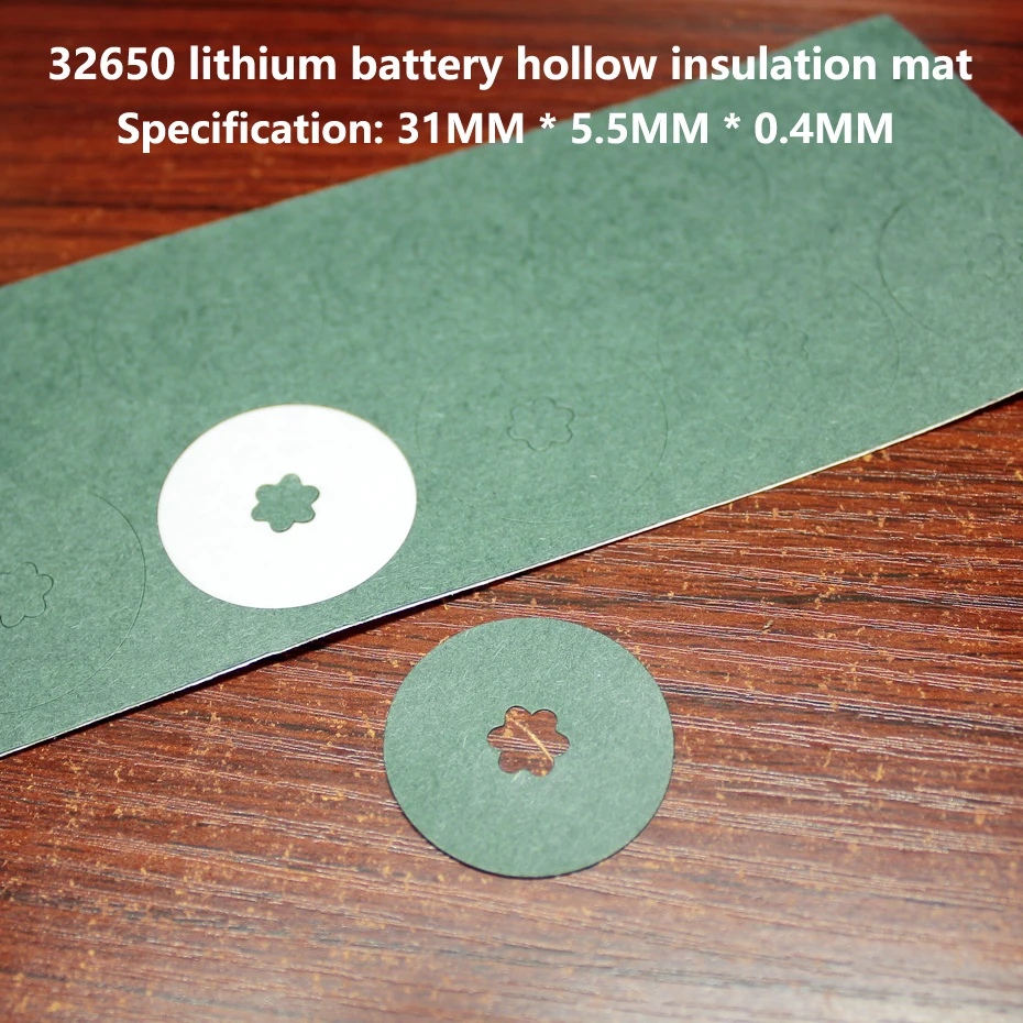 100buc/lot 32650 baterie de litiu de izolare garnitura de litiu fosfat de fier gol suprafață mat meson cap șurub izolare mat 1