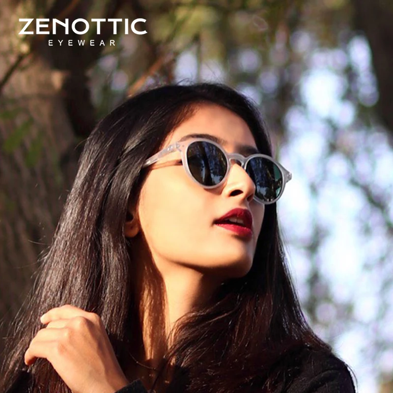 ZENOTTIC Moda ochelari de Soare Polarizat Cadru Rotund Ochelari de Soare Pentru Femei Conducere Polaroid UV400 ochelari de Soare Vintage Ochelari de Nuante 1