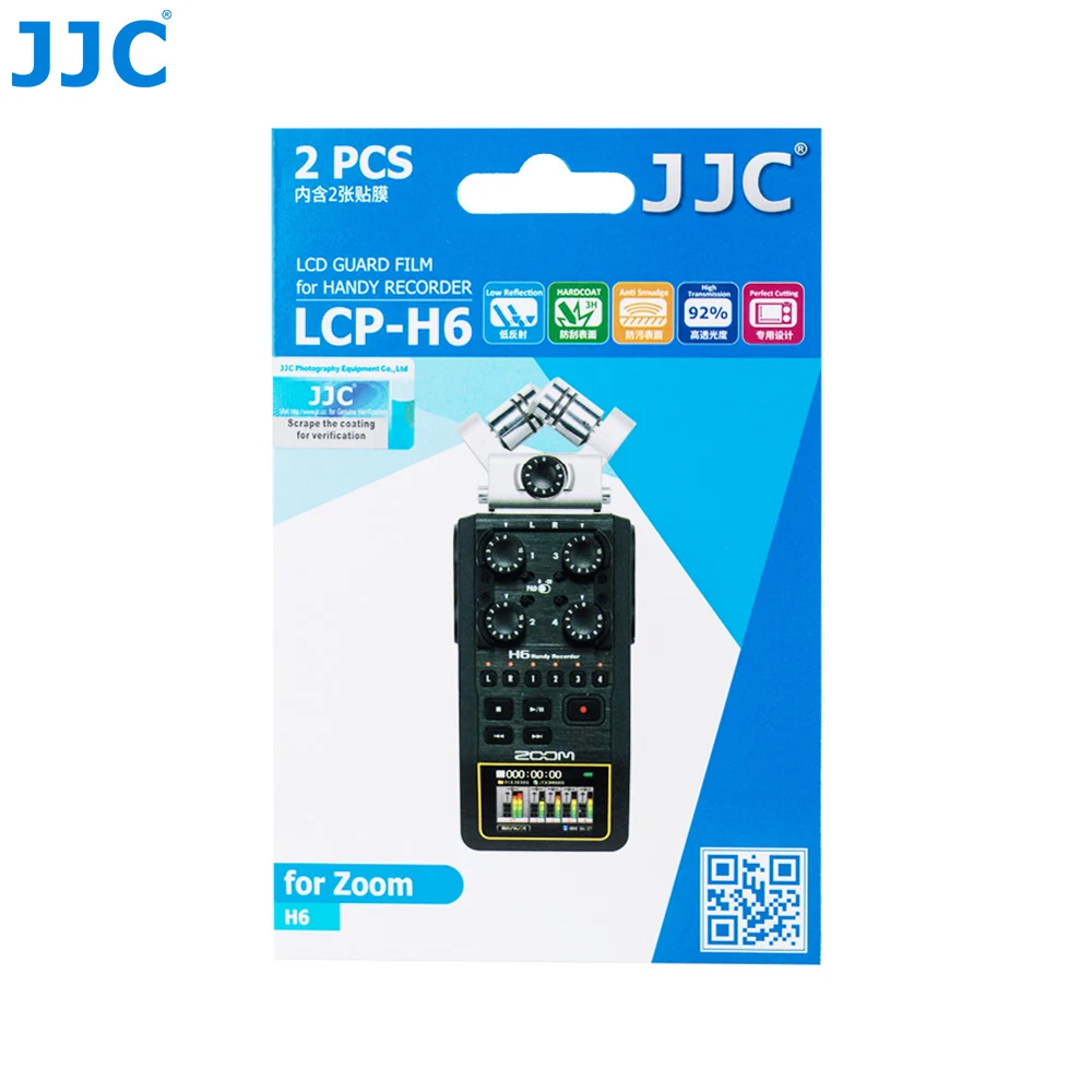 JJC Handy Recorder Ecran Proctor pentru ZOOM H6 H5 H4n LCD Garda de Film de Afișare Acoperire 0