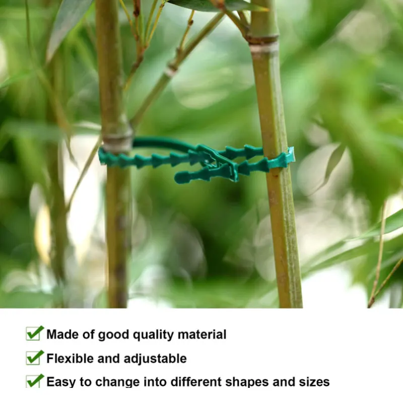 30/50/100buc Reutilizabile Grădină Cablu de Legături de Sprijin Plantelor ShrubsClimbing Fixare Fructe de Arbore de Blocare Nailon Reglabil Instrumente de Plastic 4