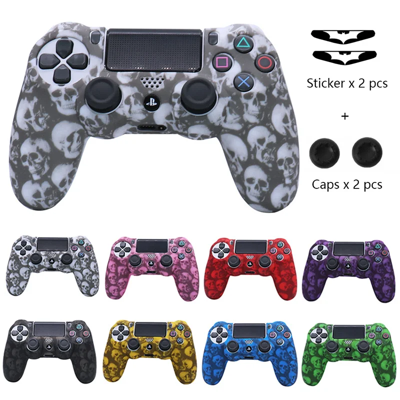 Carcasele de silicon pentru PS4 Joc Controle Accesorii Piele pentru PS4 Controller Joystick Gamepad Caz Acoperire Coajă 0