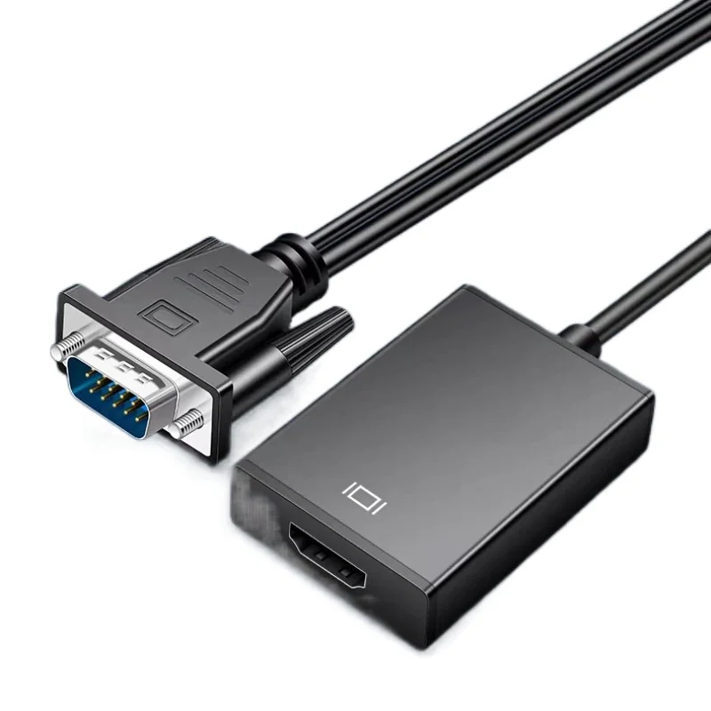 Full HD 1080P VGA La HDMI compatibil cu Convertor Cablu Adaptor cu Ieșire Audio, VGA HD Adaptor pentru Laptop PC-ul La HDTV Proiector 2