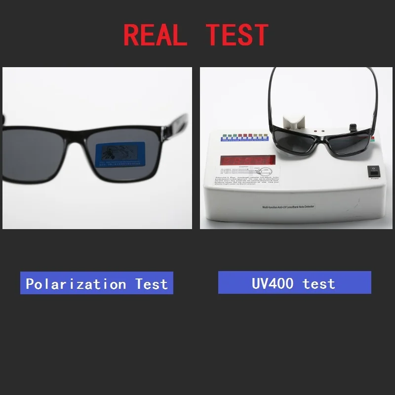 Clasic Vintage Square Polarizat ochelari de Soare Designer de Moda Ochelari de Soare de Conducere Călătorie de Pescuit ochelari de soare Negri UV400 Ochelari 2