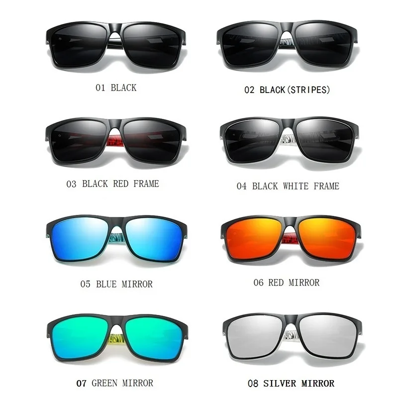 Clasic Vintage Square Polarizat ochelari de Soare Designer de Moda Ochelari de Soare de Conducere Călătorie de Pescuit ochelari de soare Negri UV400 Ochelari 3