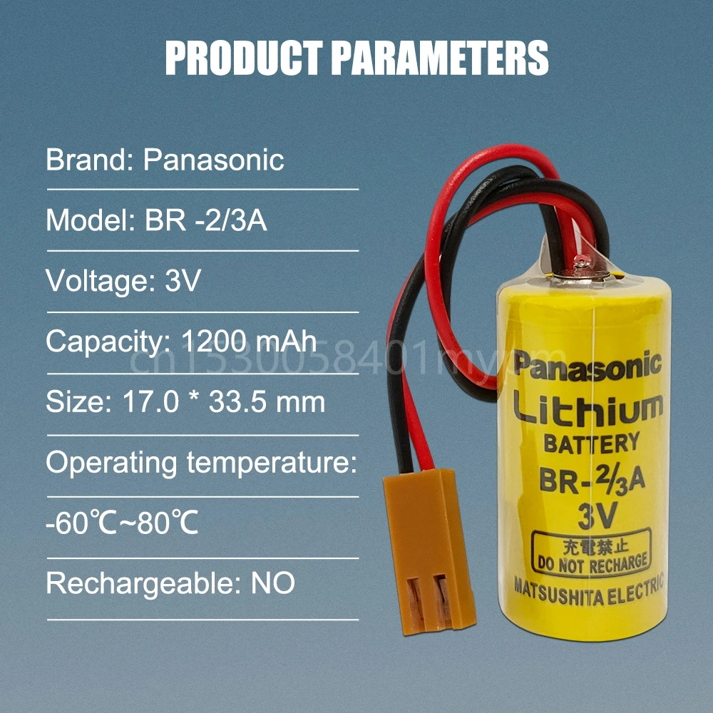 5PCS Original Panasonic BR-2/3A 17335 3V 1200mAh baterie Litiu Baterii Li-ion cu Maro Plug pentru Instrumente de măsură 2