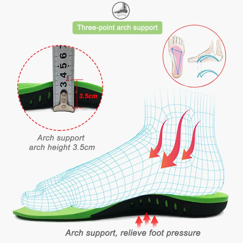 Eva Pantofi Ortopedici Unic Tălpi de Picioare Arc Picior Pad X/o Tip Picior de Corecție Picior Plat Suport Arc Pantofi de Sport Introduce Fierbinte 5