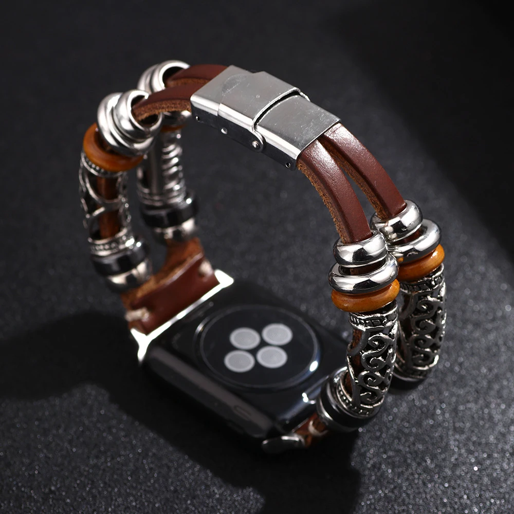 Ceas din piele Trupa pentru Huawe Ceas GT2 46mm GT 2 Pro/2e Curea pentru Samsung Galaxy Watch 3 41mm/Active Reale Retro Manual Trupa 1