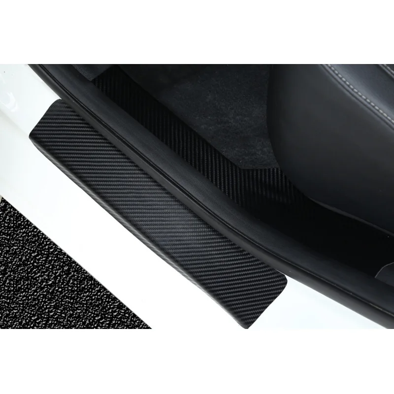 4D Fibra de Carbon Mașină Pragului de Ușă Autocolant Auto Ușă de Protecție Anti Scratch Niciunul Alunecare Pentru Hyundai ix55 Veracruz 07-12 Styling Auto 2