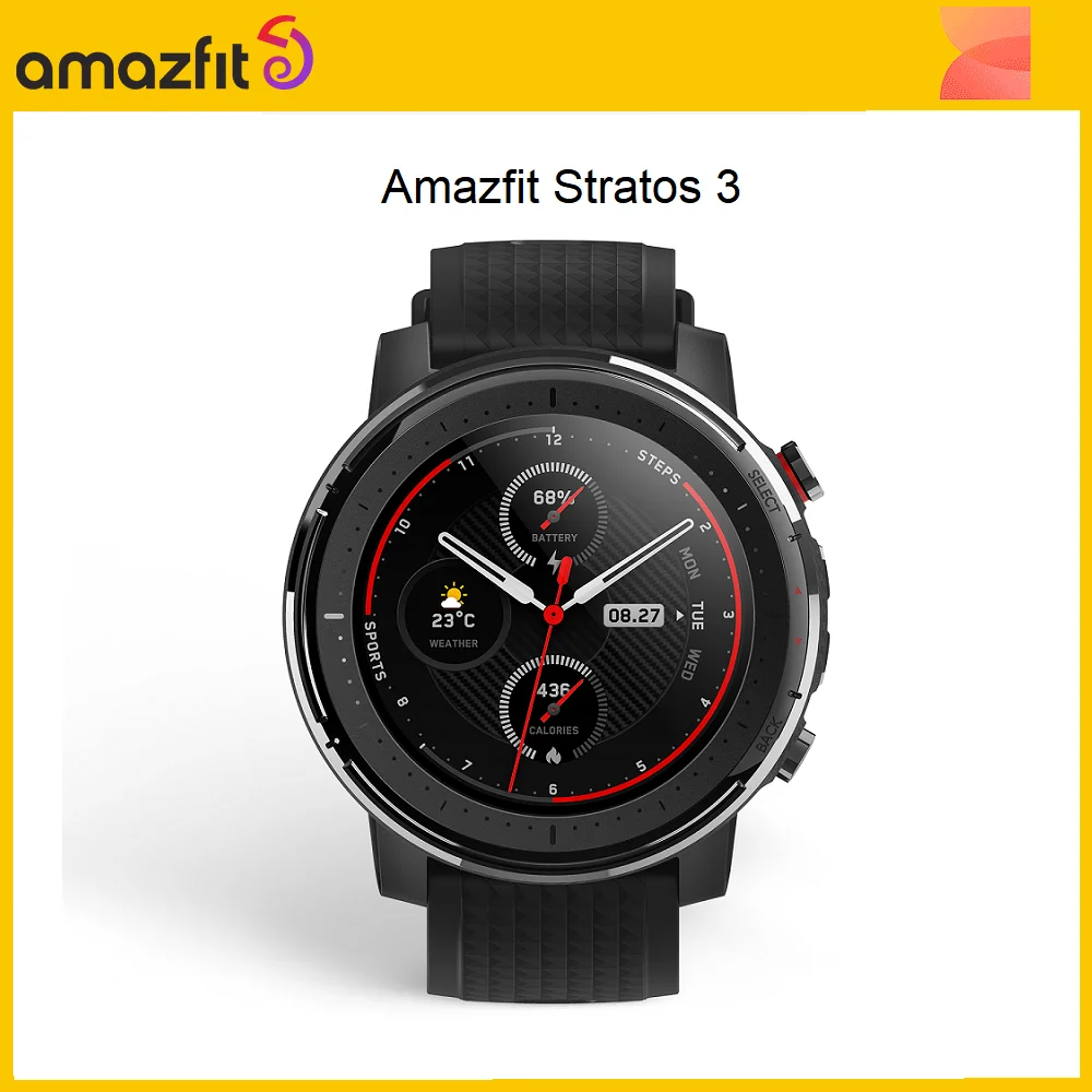 Versiune globală Nou Amazfit Stratos 3 Ceas Inteligent Bărbați GPS 5ATM Muzica Dual Mode 14 Zile Smartwatch reloj hombre relogio masculino 0