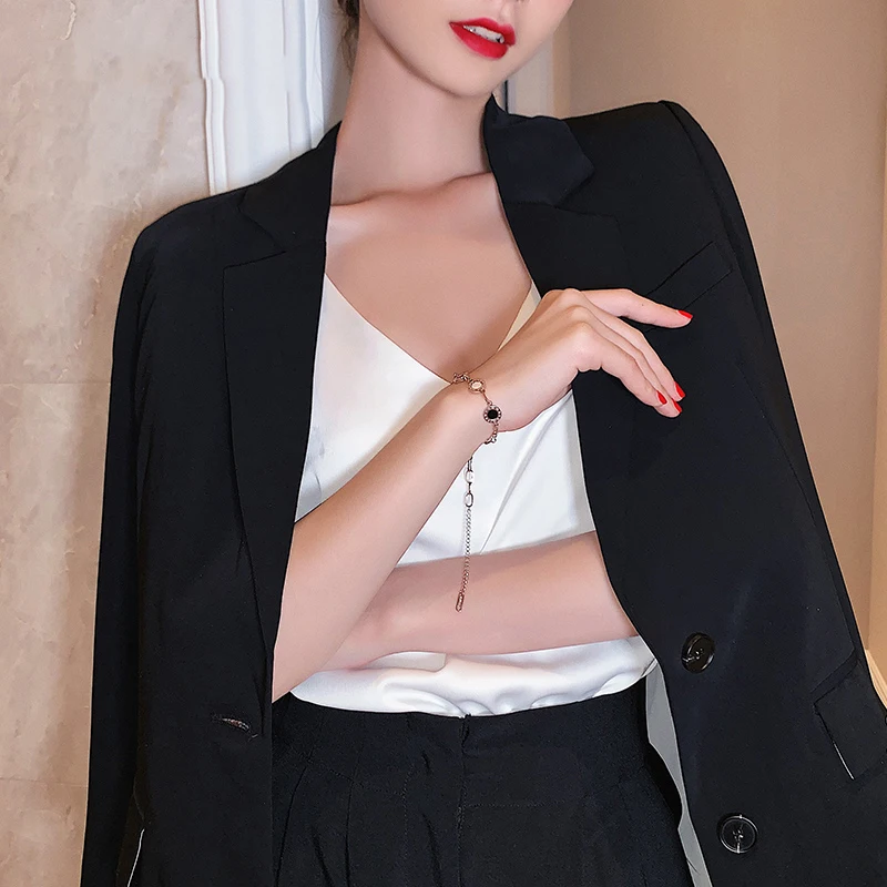Clasic Roman Digitale Oțel Titan Brățară Pentru Femei 2020 Noua Moda coreeană Bijuterii Petrecere de Lux Fată Înaltă Calitate Brățară 1