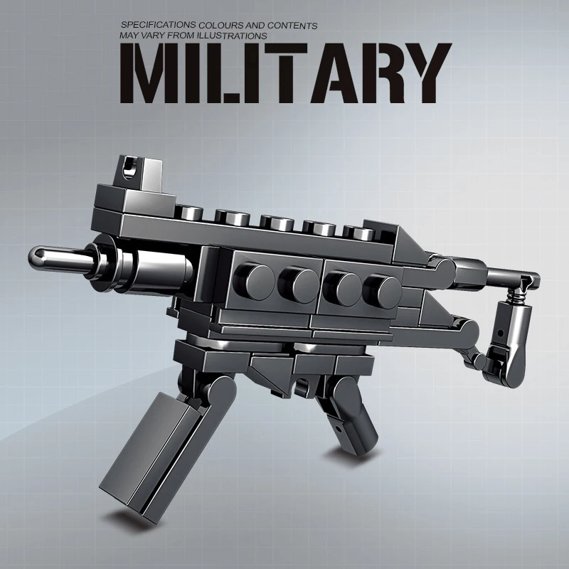 16in1 Militare 98K M24 Pusca Pistol Mitralieră Blocuri Arma Model Aseemble Cărămizi Jucării Pentru Băieți Copii 4