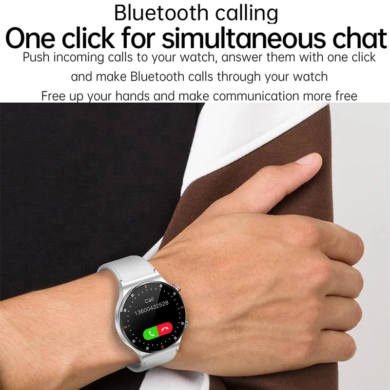 2022 Nou de apelare Bluetooth ceas Inteligent Bărbați Ecran tactil Complet de fitness Sport ceas Bluetooth este Potrivit Pentru Android ios ceas Inteligent 3