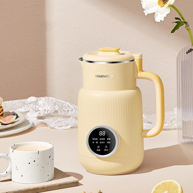 DAEWOO 600ML Gratuit Filtru de Lapte de soia Filtru din Oțel Inoxidabil Panou Tactil Alimente Blender Mixer 12H Calendarul Lapte de Soia Mașină Pentru Bucatarie 2