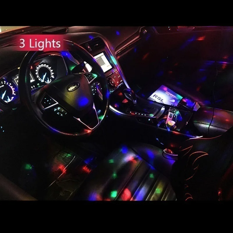 NOUL Multi-Color USB, LED-uri Auto de Iluminat Interior Kit pentru BMW 760Li 320d 135i 335is Scuter Gran E36 F30 1