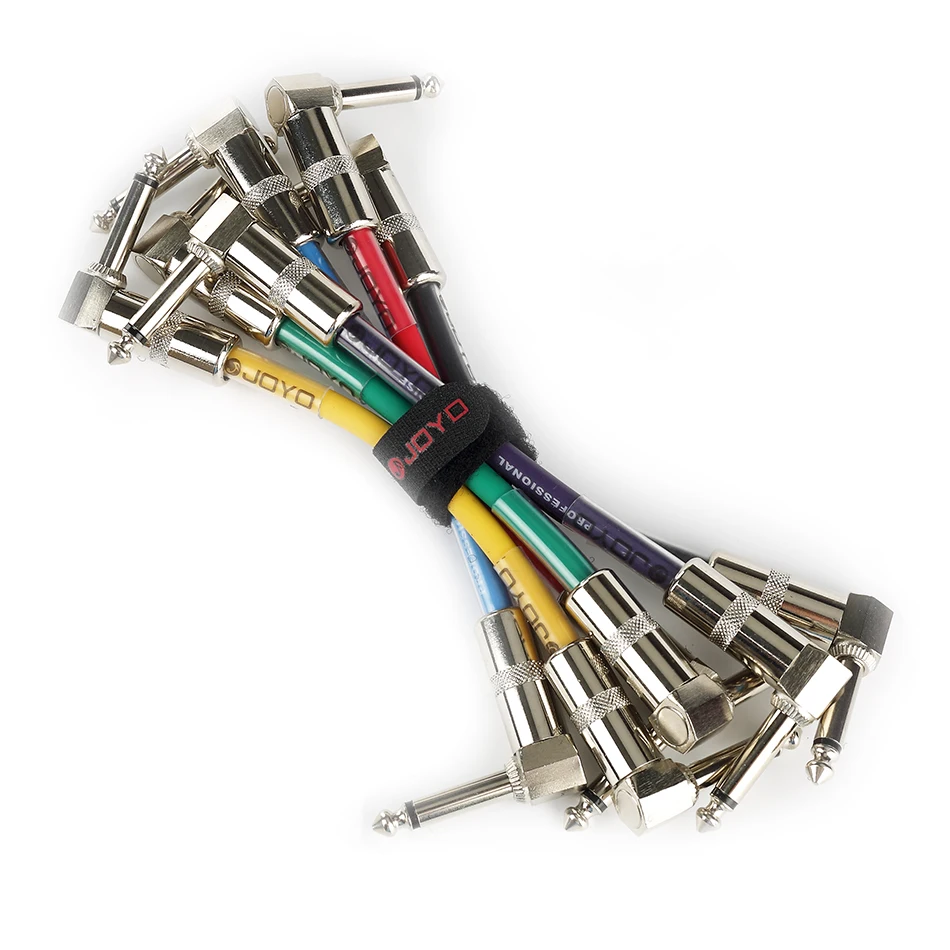 JOYO CM-11 Colorate Cablu de Conectare 6,35 mm Unghi Plug pentru Chitara Bass Efect Pedala 6PCS/lot Chitara Pedala de Cablu de Conectare 2