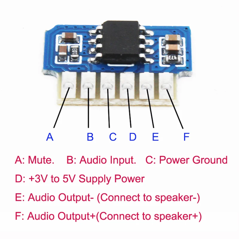 2V~5V Tensiune de Alimentare 3W 8002 Mini Player Audio Amplificator de Putere Micro Amplificatoare Mono Module PCB Bord 1