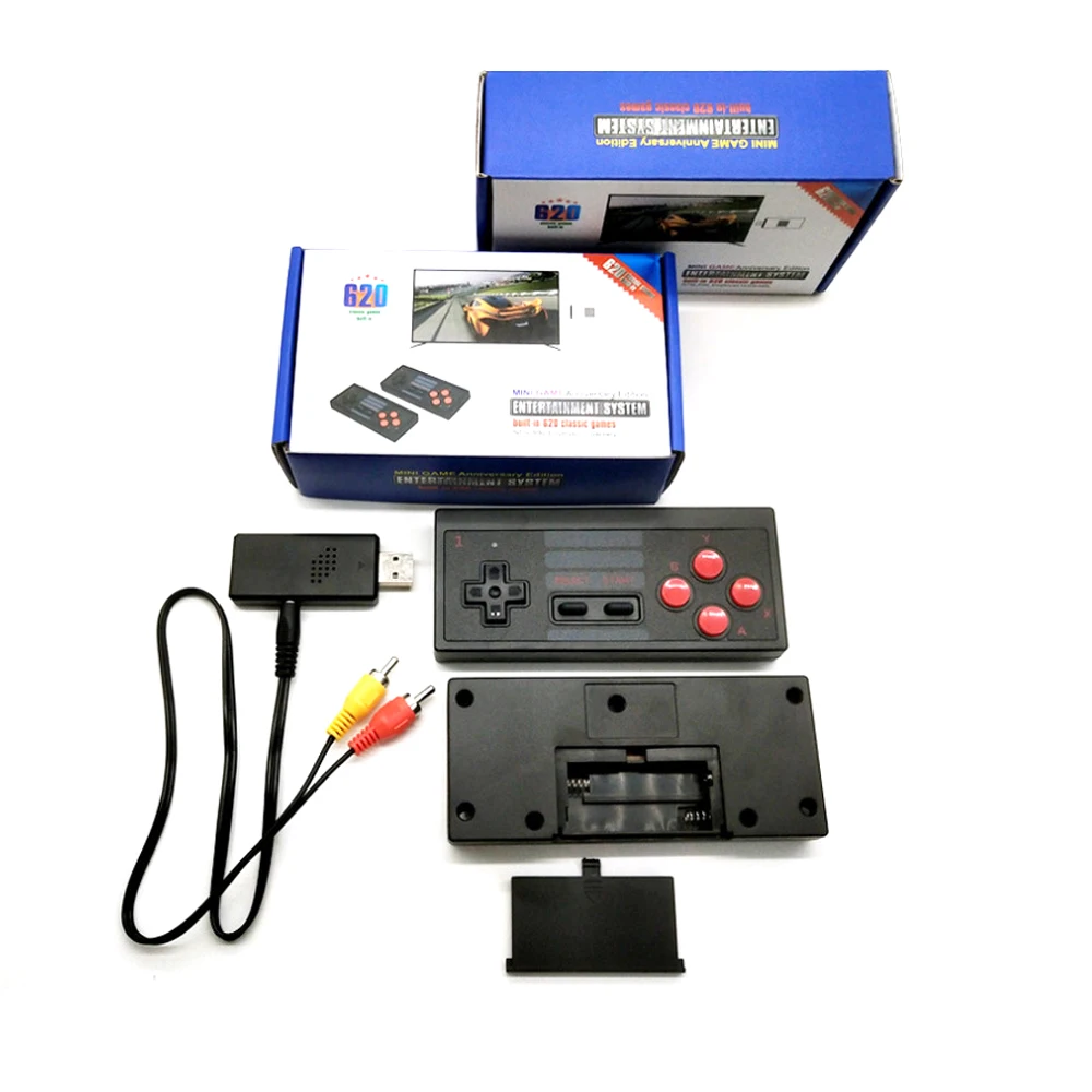 Consolă de jocuri Video 620 u-stick Extreme joc de mini cutie construit în 620 jocuri cu controlere wireless-U cutie 0
