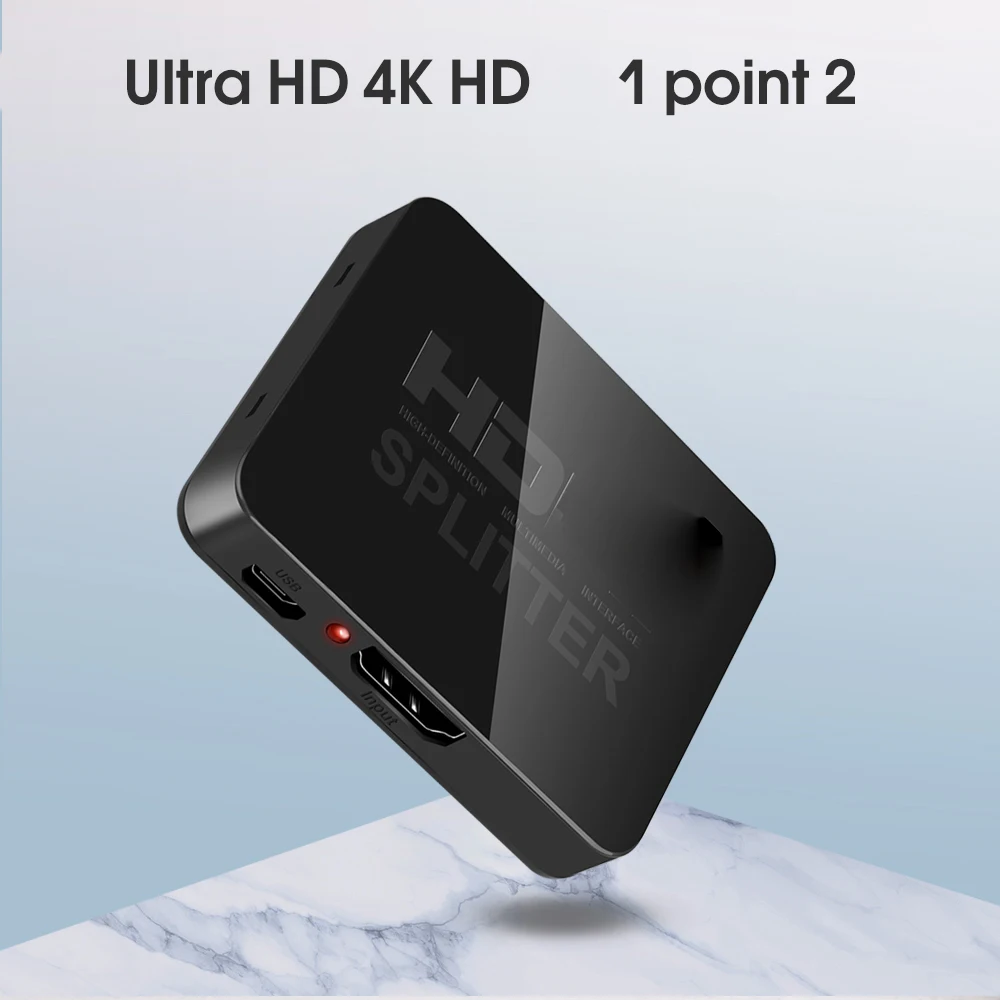 4K compatibil HDMI Splitter 1x2 1 din 2 1080p HDCP Stripteuză 3D Splitter Putere Amplificator de Semnal 4K Splitter Pentru HDTV, DVD PS3 2