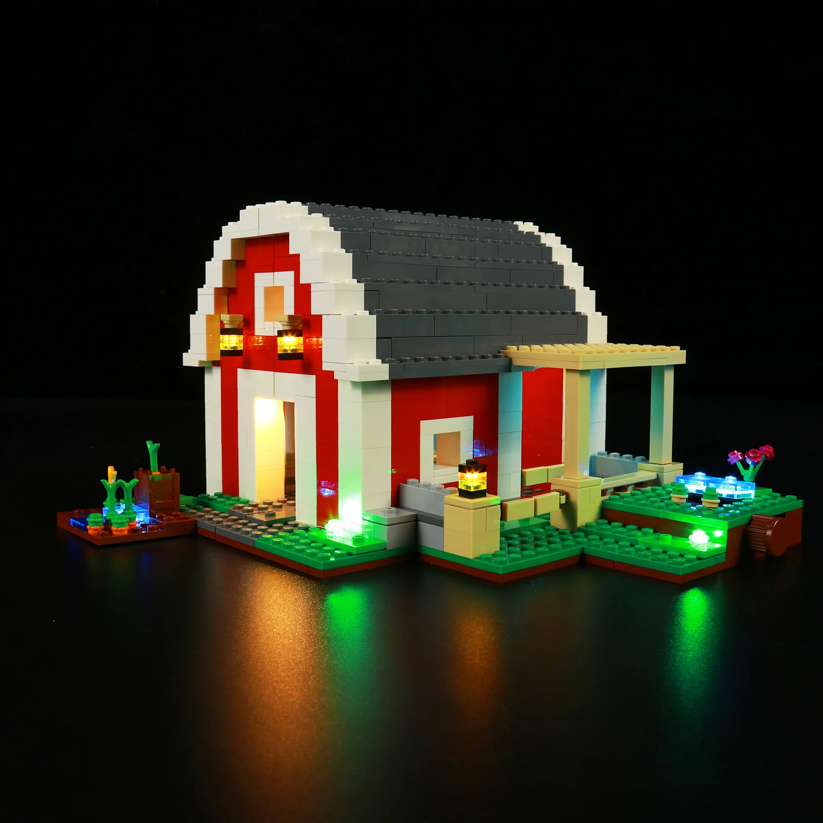 Caramida Bling LED Kit Pentru 21187 Red Barn Blocuri Set (NU se Includ în Model) Cărămizi de BRICOLAJ, Jucarii Pentru Copii 0
