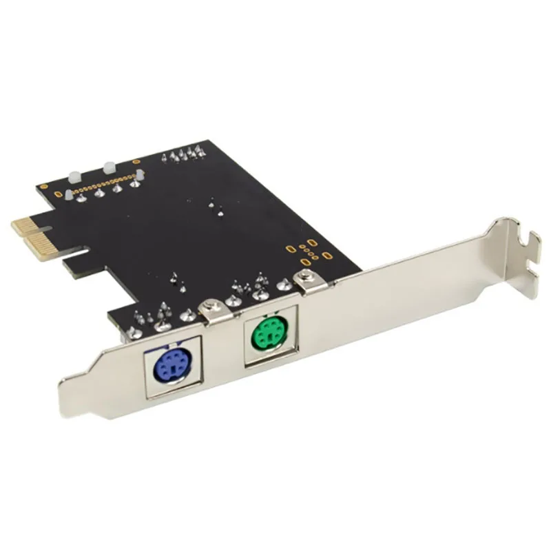 PCI-E Dual Port PS2 Expansiune Card Adaptor Extern PS2 Dispozitiv de Expansiune Card Driver-Gratuit Plug-and-Play pentru PC 4