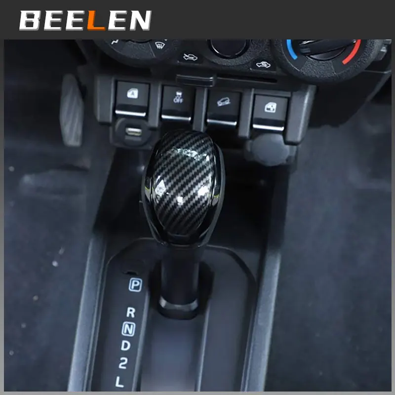 Pentru Suzuki Jimny JB64 JB74W 2019 Cap Gear Shift Buton de Schimbător Capacul Schimbătorului de Viteze Gulere frâna de mână Mașină Frână de Mână Acoperă Pielea 1