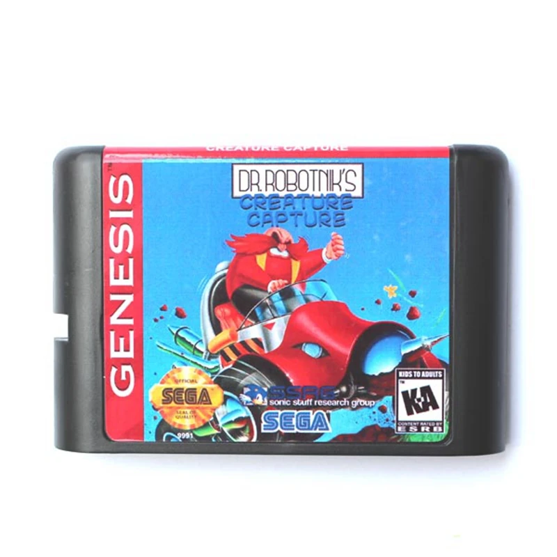 Dr. Robotnik e Creatură Captura 16 biți MD Carte de Joc Pentru Sega Mega Drive Pentru Genesis 0