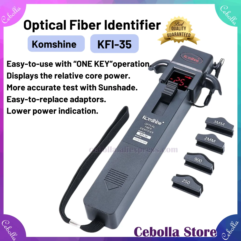 Komshine KFI-35 de Fibră Optică de Identificare Materiale Metalice Trafic Detector Mai precis test cu Parasolar 0
