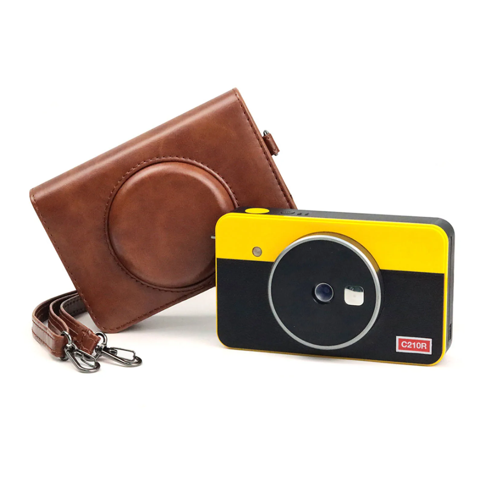 Noi C210R Camera de Caz pentru Kodak Mini Shot 2 Retro Instant Camera & Photo Printer Accesorii,cu Curea de Umăr Geanta din Piele 0