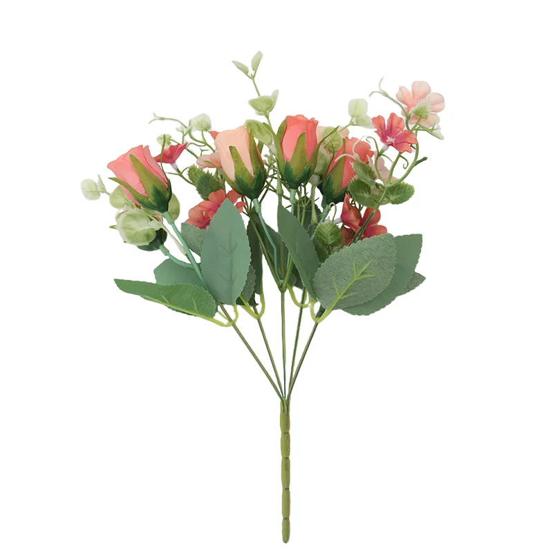 De Simulare A Crescut Decor Buchet De Flori De Mătase Living Scena Cald Decor Tulip Flori Artificiale Rezistent La Apa 5